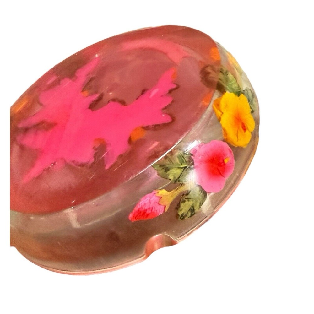 Vintage Lucite Resin Acrylic Hawaii souvenir Ashtray/Trinket Bowl - Picture 3 of 14